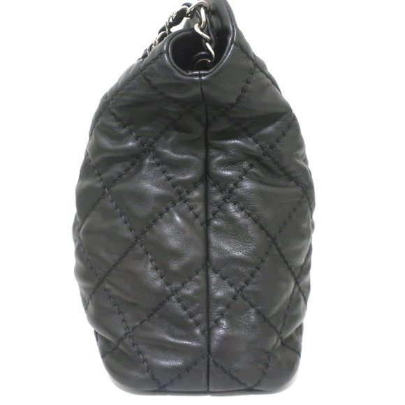 CHANEL 2013 ULTIMATE STITCH HOBO BLACK QUILTED LEATHER LARGE SHOULDER BAG - Picture 4 of 15